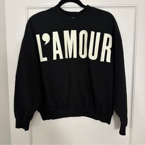 Clare V L’amour sweatshirt